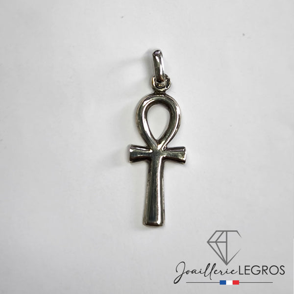 Pendentif Croix De Vie Ankh En Argent 925/1000 - Bijou Ancien Égyptien - Neuf Avec Étiquette