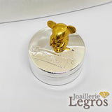 Bijou Boîte à dent de lait personnalisée avec Prénom : Petite souris assise joaillerie legros bijouterie