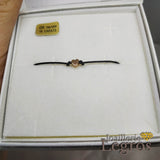 Bijou Bracelet cordon réglable et petit coeur en or 18 carats joaillerie legros bijouterie