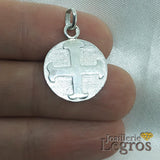 Bijou Médaille Croix des Templiers Croix Cathare en argent 925 joaillerie legros bijouterie