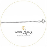 Bijou Chaine en argent 925 rhodié maille gourmette 1.8 mm joaillerie legros bijouterie