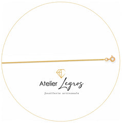Bijou Chaîne gourmette diamantée maille 0,9 mm or jaune 18 carats joaillerie legros bijouterie
