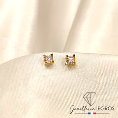 Bijou Clous d’oreilles en Or 18 Carats – Diamants de 0,08 à 0,18 ct joaillerie legros bijouterie