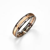 Alliance Deux Ors Ajourée Femme Homme Or rose et Or blanc 18 carats