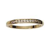 Bijou Alliance femme diamant demi-tour serti rail en or jaune 18 carats joaillerie legros bijouterie