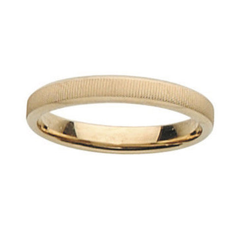 Bijou Alliance femme moderne et fine finition maté en or jaune 18 carats joaillerie legros bijouterie