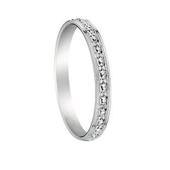 Bijou Alliance femme or blanc 18 carats originale sans diamant joaillerie legros bijouterie