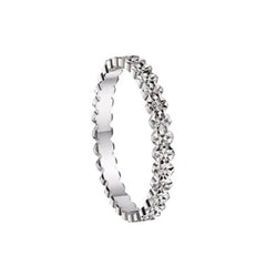 Bijou Alliance femme originale fine à motifs floraux diamantés en or blanc 18 carats joaillerie legros bijouterie