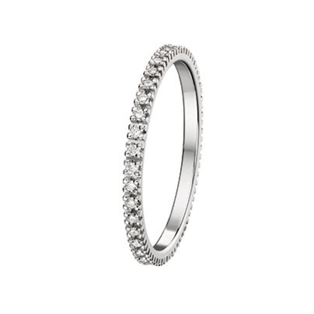 Bijou Alliance femme tour complet diamant en or blanc 18 carats joaillerie legros bijouterie