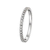 Bijou Alliance femme tour complet diamant en or blanc 18 carats joaillerie legros bijouterie