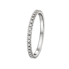 Bijou Alliance femme tour complet diamant en or blanc 18 carats joaillerie legros bijouterie