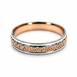 Bijou Alliance homme femme or rose et or blanc 18 carats bicolore mixte joaillerie legros bijouterie