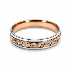 Bijou Alliance homme femme or rose et or blanc 18 carats bicolore mixte joaillerie legros bijouterie
