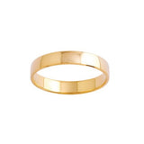 Bijou Alliance mixte ruban bombé poli en or jaune 18 carats largeur 3,5 mm joaillerie legros bijouterie