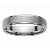 Alliance Or Blanc 18 Carats Givrée et Polie | Homme & Femme | Joaillerie Legros