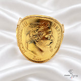 Bijou Bague pièce de monnaie 20 F Napoléon en or 18 carats joaillerie legros bijouterie