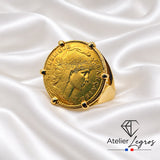 Bijou Bague pièce Marianne 10F or 18 carats - pièce droite joaillerie legros bijouterie