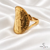 Bijou Bague Louis d'Or Marianne 20 Francs Or 18 Carats joaillerie legros bijouterie