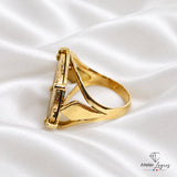 Bijou Bague pièce de monnaie Napoléon Lauré 20F en or 18 carats joaillerie legros bijouterie