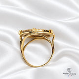 Bijou Bague pièce de monnaie Napoléon Lauré 20F en or 18 carats joaillerie legros bijouterie