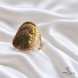Bijou Bague pièce de monnaie 20 F Napoléon en or 18 carats joaillerie legros bijouterie