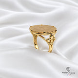 Bijou Bague louis d'or Napoléon homme : chevalière or fleur de lys joaillerie legros bijouterie