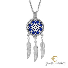 Bijou Bola grossesse motif attrape rêve en acier bijoux aromathérapie joaillerie legros bijouterie