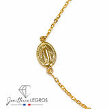 Bracelet Vierge miraculeuse Or Jaune 18 Carats Femme