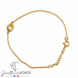 Bracelet Vierge miraculeuse Or Jaune 18 Carats Femme