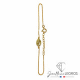 Bracelet Vierge miraculeuse Or Jaune 18 Carats Femme