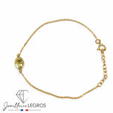 Bracelet Vierge miraculeuse Or Jaune 18 Carats Femme