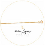 Bijou Chaîne forçat diamantée maille 1,2 mm or jaune 18 carats joaillerie legros bijouterie