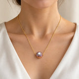 Collier perle de culture des mers du Sud en or jaune 18 carats