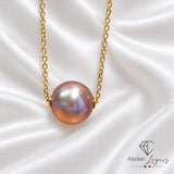 Collier perle de culture des mers du Sud en or jaune 18 carats