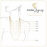 Guide des longueurs de collier or 18 carats - Joaillerie Legros