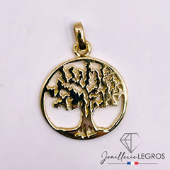 Bijou Pendentif arbre de vie en or 18 carats joaillerie legros bijouterie