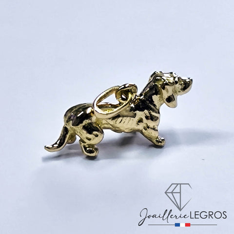 Bijou Pendentif Teckel en Or 18 Carats : Cadeau Idéal pour Fan de Teckel joaillerie legros bijouterie