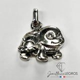 Bijou Pendentif Tortue Argent 925 Bijou Tendre pour bébé ou enfant joaillerie legros bijouterie