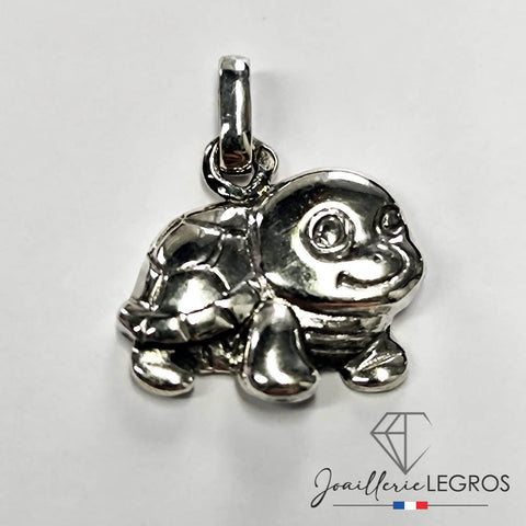 Bijou Pendentif Tortue Argent 925 Bijou Tendre pour bébé ou enfant joaillerie legros bijouterie