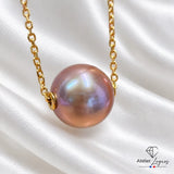 Collier perle de culture des mers du Sud en or jaune 18 carats