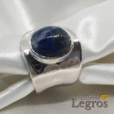 Bijou Bague Lapis Lazuli ouverte en argent 925 joaillerie legros bijouterie