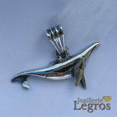Bijou Pendentif Baleine à bosse en argent 925 joaillerie legros bijouterie