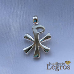 Bijou Pendentif chrisme en argent 925 joaillerie legros bijouterie