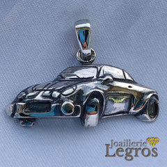 Bijou Pendentif Voiture Renault Alpine en argent 925 joaillerie legros bijouterie