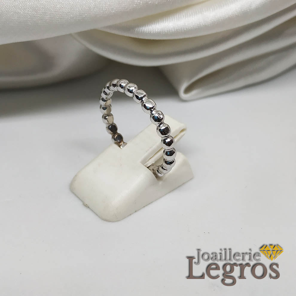 Bijou Bague Alliance perlée Disponible en or Jaune, Rose ou blanc 18 carats joaillerie legros bijouterie