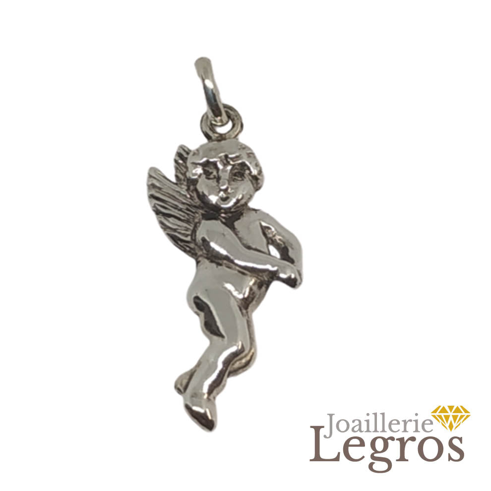 Bijou Pendentif Ange Bapteme Cherubin Argent 925 joaillerie legros bijouterie
