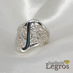 Bijou Bague dentelle filigrane argent 925 joaillerie legros bijouterie
