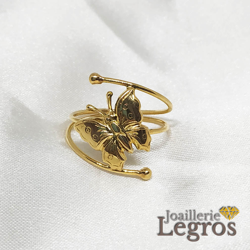 Bijou Bague papillon or jaune 18 carats joaillerie legros bijouterie