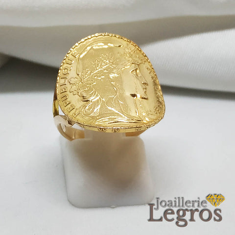 22 Carats Bague Louis Bague Louis D'Or 20 Francs – Or 18 Carats