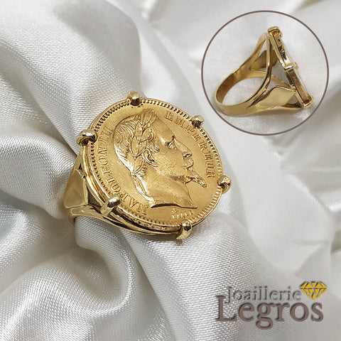 Bague Louis D or Napol on Marianne V ritable Pi ce Joaillerie Legros Bague Louis D or Napol on Marianne V ritable Pi ce Joaillerie Legros